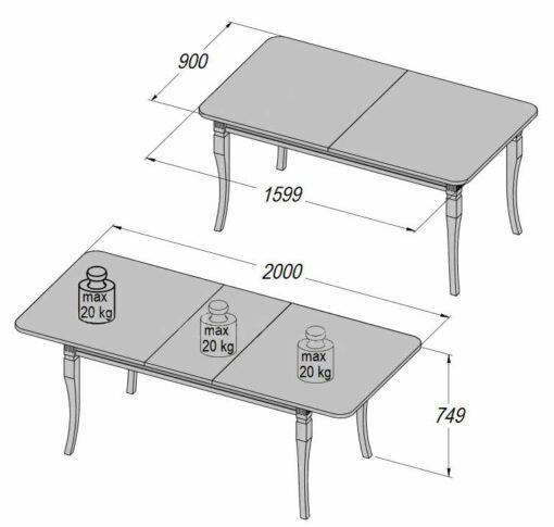 MASA EXTENSIBILA AVINION RETT30